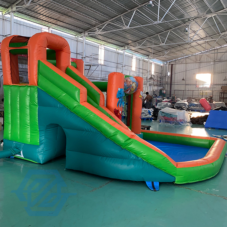 Jumping Bounce House Надувная водная горка Надувной замок с бассейном